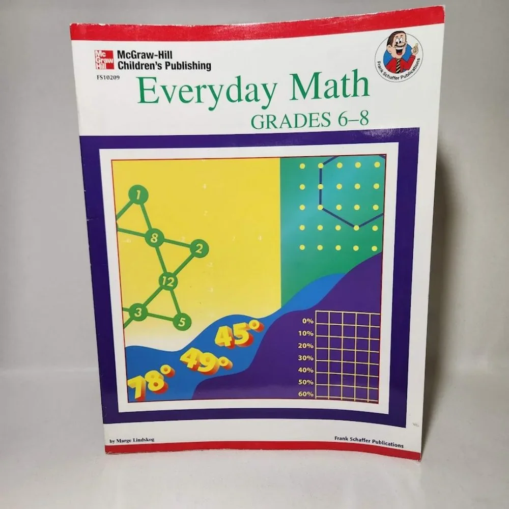 Everyday Math (Grades 6-8) Book Workbook 94 pages Middle School Supplies